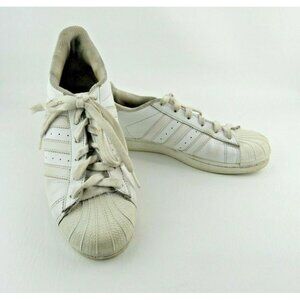 Adidas Original Classic Stripe Leather Sneaker Women's size 8 Athletic Shoes
